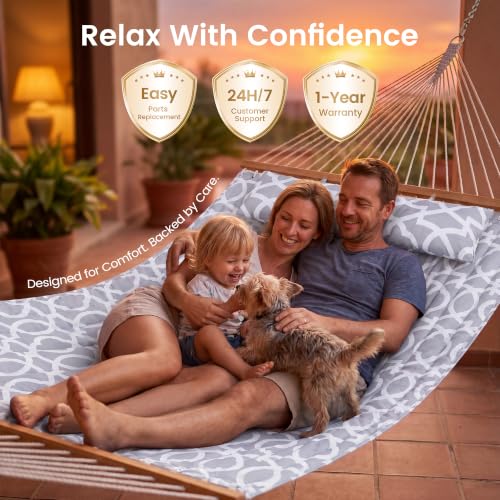 2Person Quilted Hammock with SpreaderBar