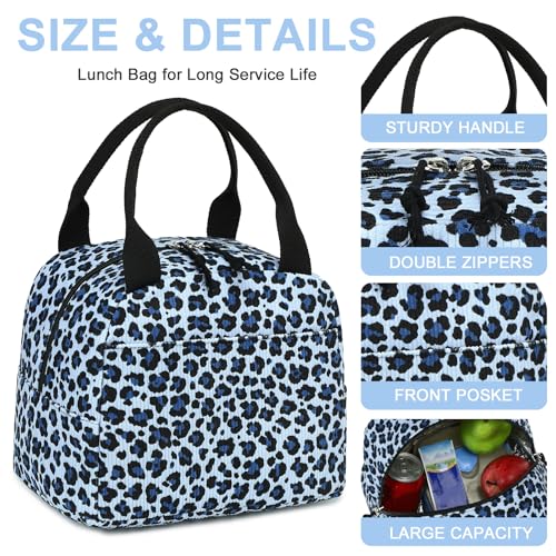 Lunch Bag for Women Men Cute Corduroy Lunch Tote Bags Reusable Insulated Lunch Box Large Capacity Reusable Insulated Cooler for Work Picnic or Travel