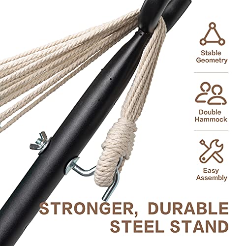 Double Hammock with Stand for Outside