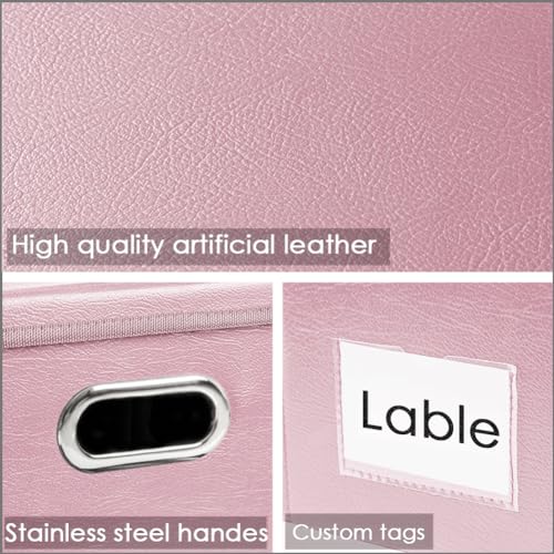 Large Stackable Storage Bins with Lids [5 (5 Count)