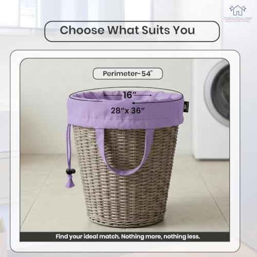 LFH Home Cotton Rich Large Premium Canvas Laundry Bag (6 Count)