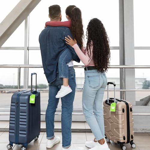 8 Pack Initial Luggage Tags for Suitcases Airplane Travel Essentials (8 Count)