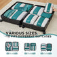 10 Set Compression Packing Cubes for Travel Essentials (10 Count)