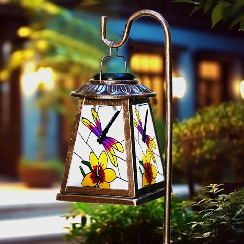 Dragonfly Solar Lantern with Shepherd Hook