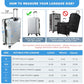 Clear Luggage Cover Tough Protector Fits for 30 Inches Suitcase for Travel Airplane