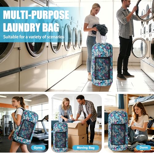 Portable with Adjustable Shoulder Straps Travel Dirty Laundry Bag