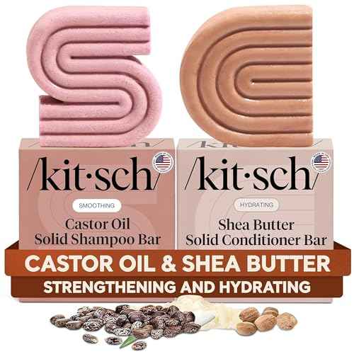 Castor Oil Shampoo & Shea Butter Conditioner Bar (5.9 Ounce)