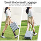 14 Inch Underseat Carry On Luggage with Wheels Hard Shell Suitcases Carry On Bag Lightweight Small Mini Suitcase Travel Luggage for Travel（Gray）