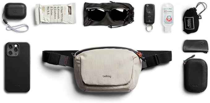 Bellroy Lite Belt Bag (versatile crossbody bag, fanny pack) - Ash