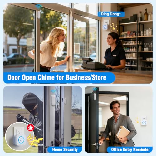 Door Chimes When Door Opens for Home (7 Count)
