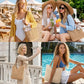 Crochet Beach Bag Summer Purse Boho Small Tote for Women