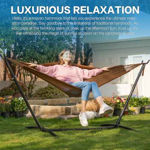 Double Hammock with Stand for Outside