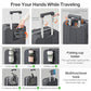 Checked Luggage with Cup Phone Holder and Charger Hard Shell Suitcases with Spinner Wheels