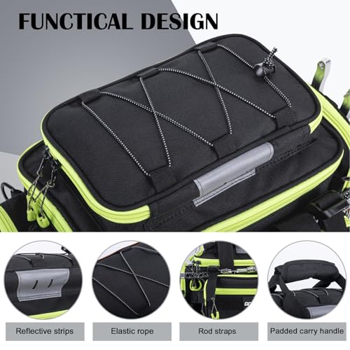 Fishing Tackle Bag with 4 3600 Tackle Boxes