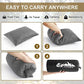 Memory Foam Travel Pillow Compressible Camping Pillow for Sleeping Shredded Memory Foam Pillow Compact Firm Supportive Travel Pillow for Adults Kids Outdoor Backpacking Hiking Essential Gear