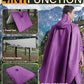 Hooded Rain Poncho Packable Waterproof Unisex Raincoat with Pocket