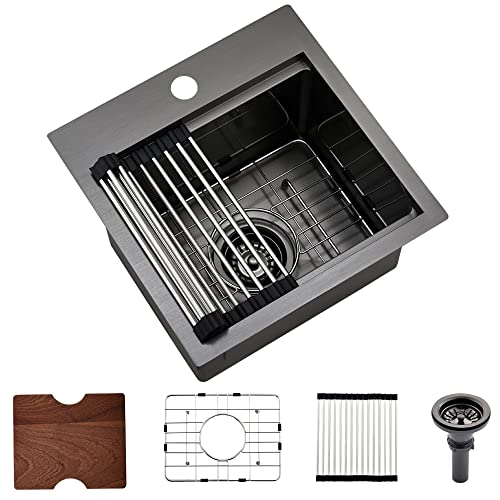 Drop In Bar Sink Black