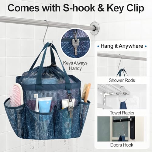 Mesh Shower Caddy Portable with Drawstring