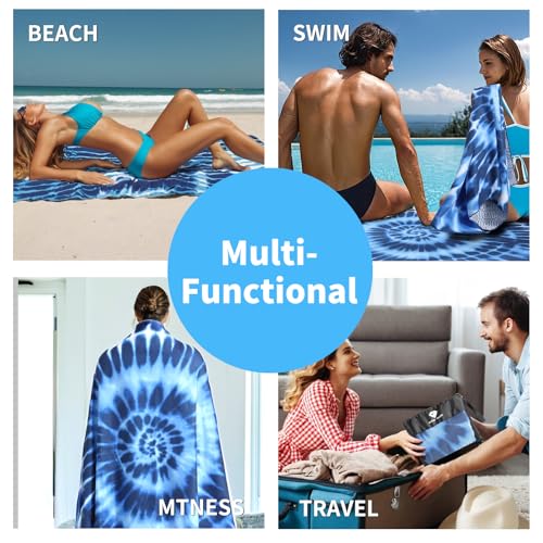 2 Pack Microfiber Beach Towel