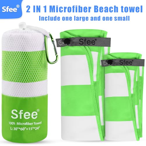2 in 1 Microfiber Beach Towel