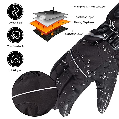 Heated Motorcycle Gloves for Men Women
