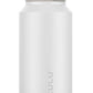 ZULU Powerfill Pro 64oz Half Gallon Stainless Steel Water Bottle with Quick Fill Lid, Triple Walled Vacuum Insulated Metal, Leak Proof Locking Lid, Sip and Chug, Reusable BPA Free, White Monochrome - Roamly