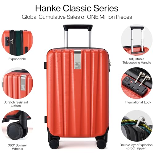 20 Inch Expandable Carry on Luggage 22x14x9 Airline Approved