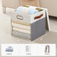 11x11 Inch Ultra Thick Fabric Storage Bins with Lids & Windows (3 Count)
