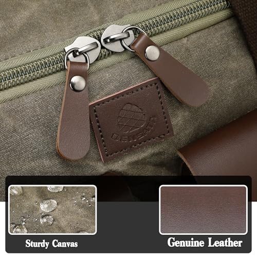 Waxed Canvas Duffle Bag for Men