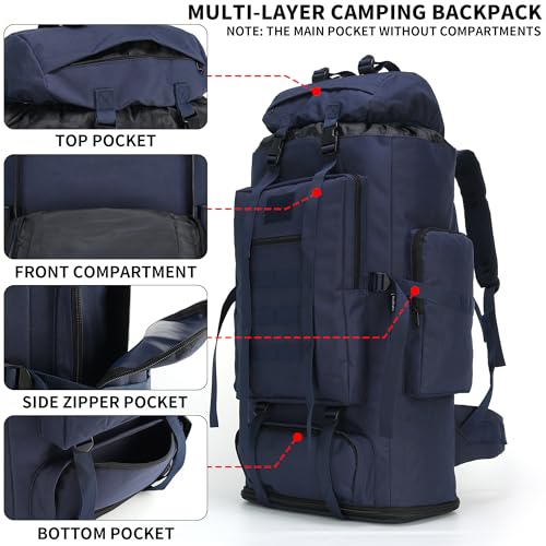 Hiking Backpack for Men 70L
