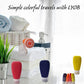 Travel Bottles for Toiletries, TSA Approved 3oz Leak Proof Silicone Soft Refillable Squeeze Travel Size Containers BPA Free for Cleansers, Lotions, Shampoo, Conditioner (red,yellow,blue,orange)