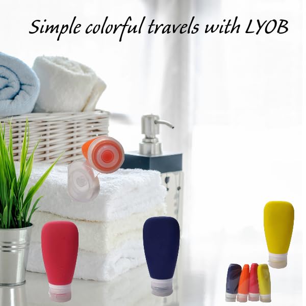 Travel Bottles for Toiletries (4 Count)