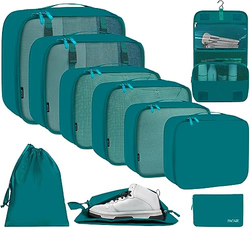 10 Set Packing Cubes Various Sizes Packing Organizer for Travel Accessories Luggage Carry On Suitcase