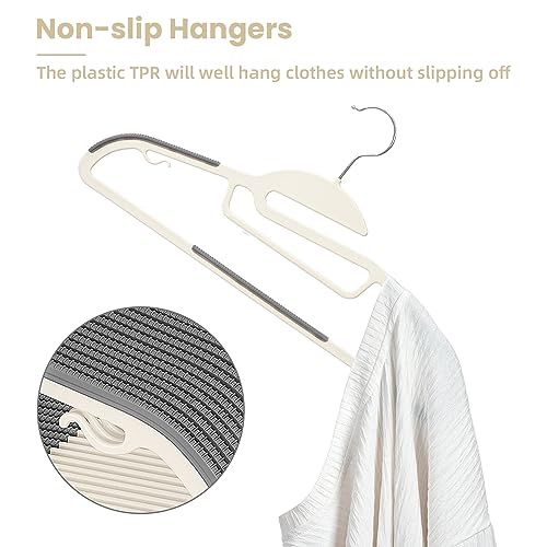 Plastic Hangers 50 Pack with Non (50 Count)
