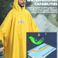 Hooded Rain Poncho for Adult Waterproof Lightweight Raincoat