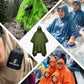 Adult Rain Poncho Waterproof Hooded Raincoat Lightweight Packable