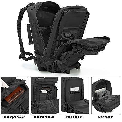45L Military Tactical Backpacks For Men Camping Hiking Trekking Daypack Bug Out Bag Lage MOLLE 3 Day Assault Pack