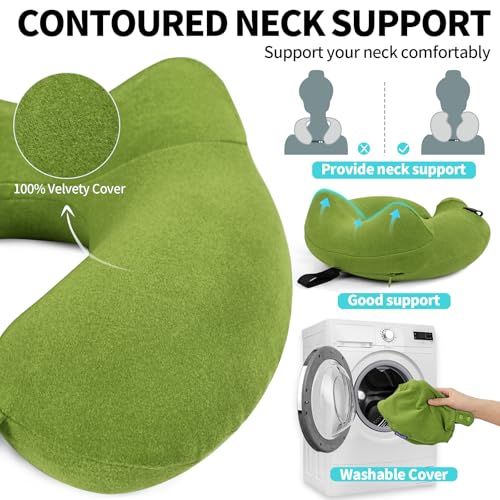 2 Pack Inflatable Travel Neck Pillows for Airplanes