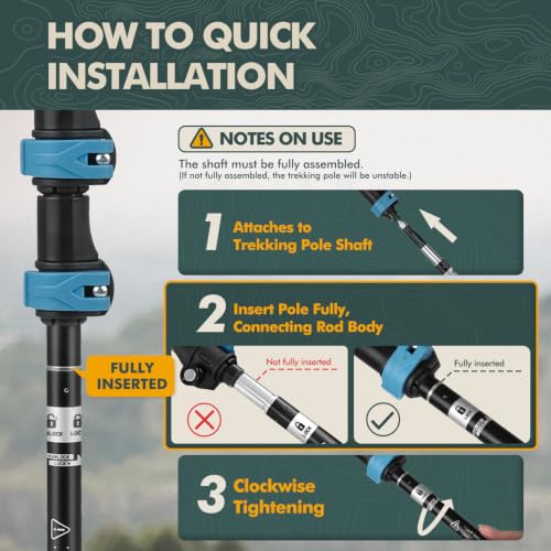 Aluminum Collapsible Trekking Poles with EVA Grips