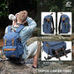 Blue Canvas Camera Backpack