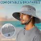 Sun Hats for Men Women Wide Brim Bucket Hat Darkgray