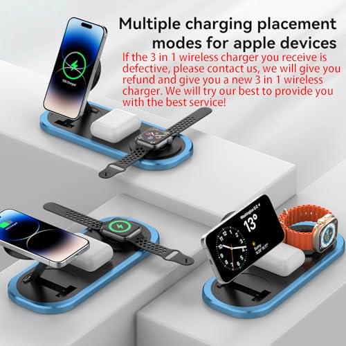 3 in 1 Fast Wireless Charger Stand for iPhone