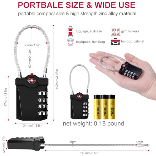 Travel Locks TSA Approved (2 Count)