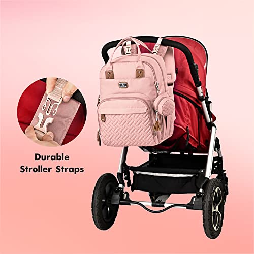 Diaper Bag Backpack with Portable Changing Pad