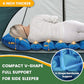 4in Double Camping Pad for 2 Person with Foot Pump and Pillow
