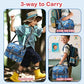 Kids Double Decker Cooler Insulated Lunch Bag Large Tote for Boys