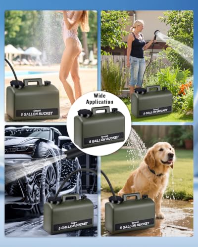 Portable Shower for Camping with 5
