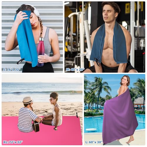 Microfiber Travel Sports Towel (2 Count)