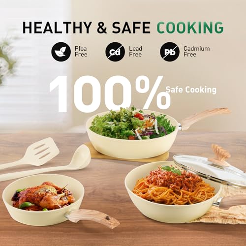 12 Piece Kitchen Cookware Sets