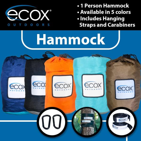 Outdoors Parachute Hammock Single with 2 Tree Straps